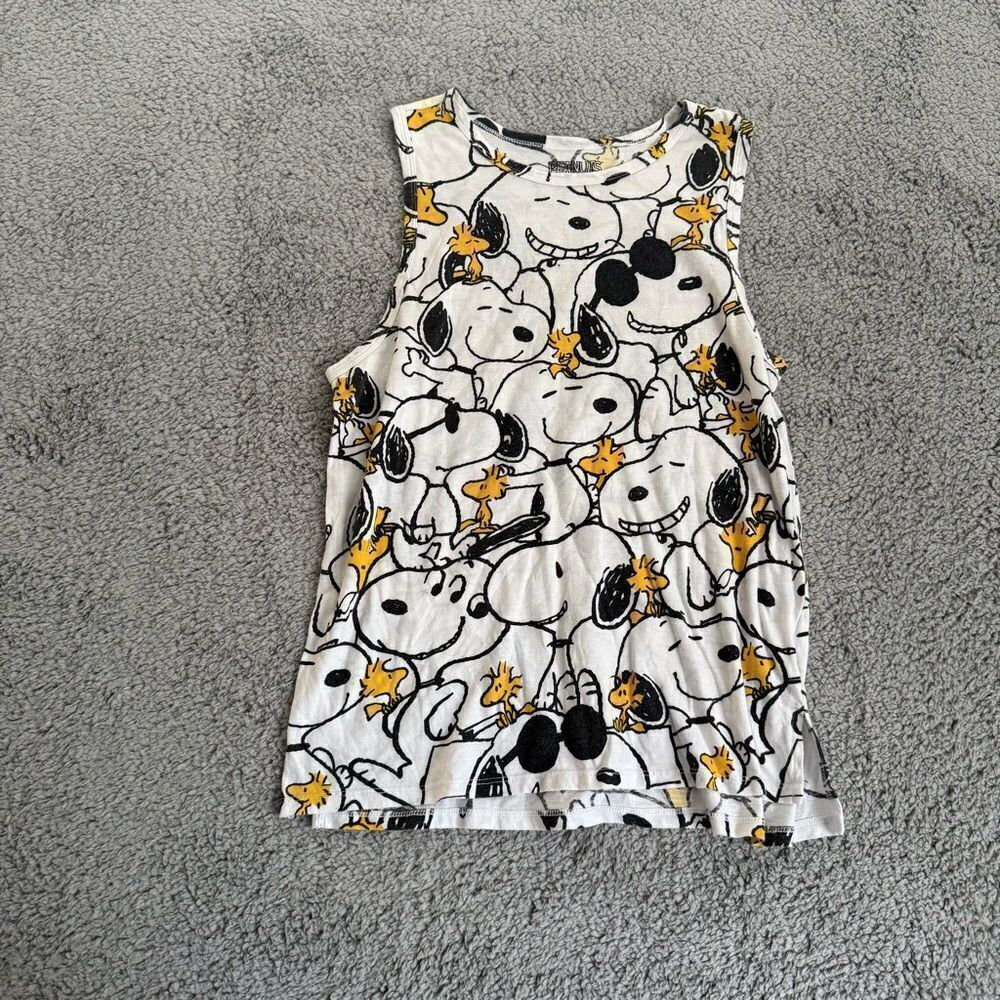Peanuts juniors 11/12 sleeveless graphic print patterned top/mini dress